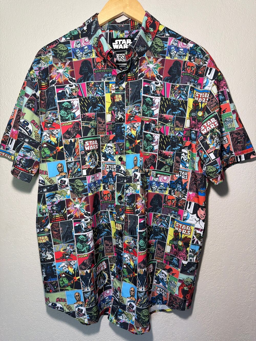 RSVLTS Star Wars "Comic to the Dark Side" KUNUFLEX shirt SZ L *LIMITED EDITION*